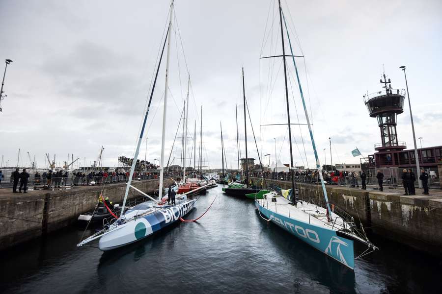 Le port de Saint-Malo ce mardi 8 novembre en fin d'après-midi.