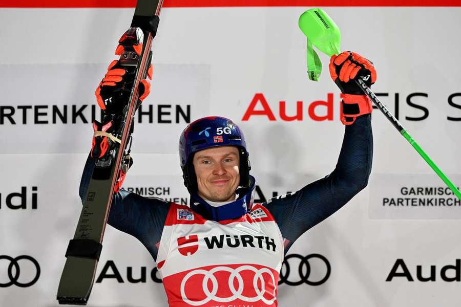 Henrik Kristoffersen wins Garmisch World Cup slalom