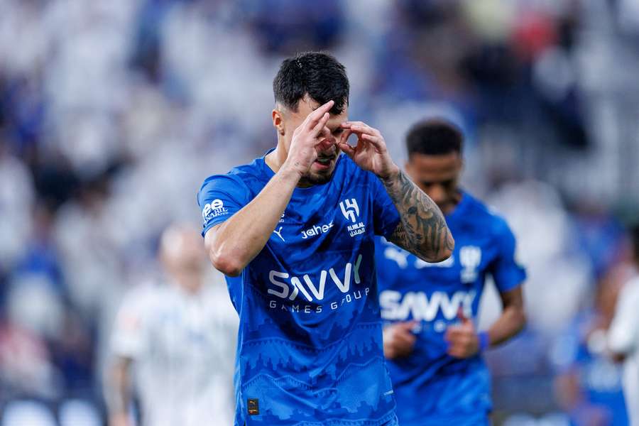 Marcos Leonardo apontou o golo decisivo para o Al Hilal Marcos Leonardo apontou o golo decisivo para o Al Hilal