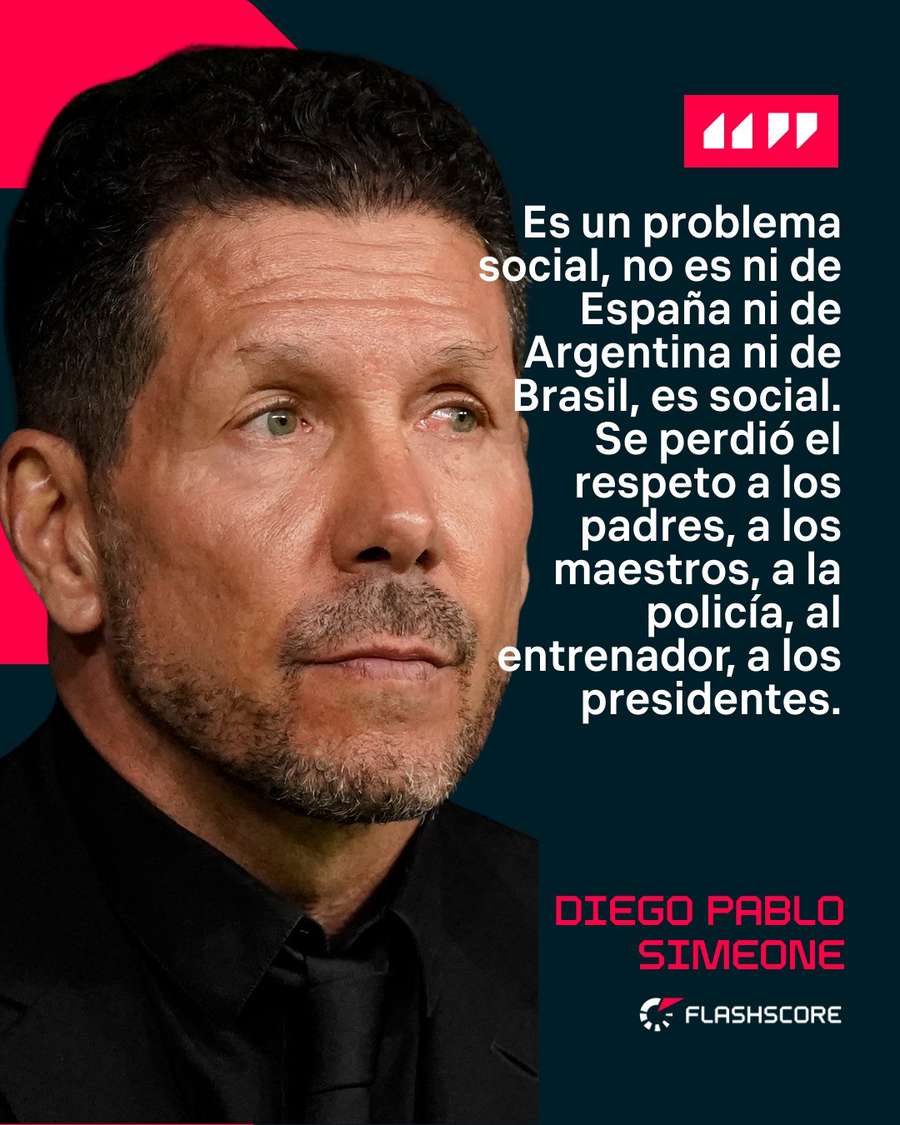 La frase del día de Simeone