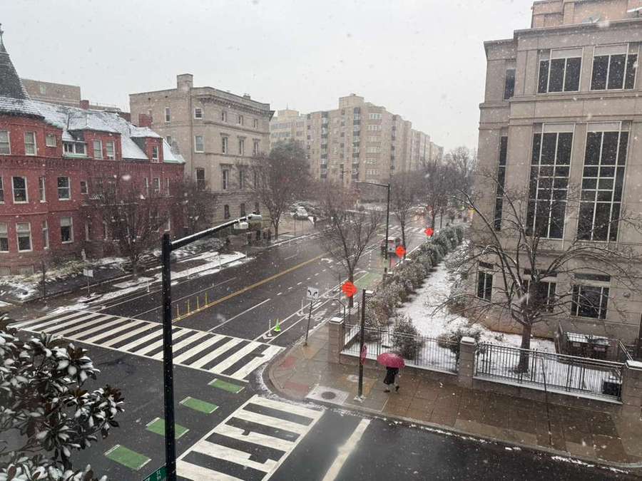 La neve a Washington