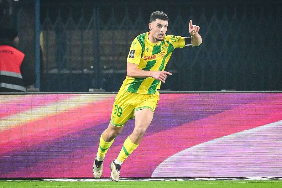 Matthis Abline, le héros du FC Nantes au Parc des Princes. 