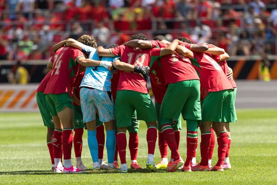 A seleção de Marrocos está convivendo com problemas físicos A seleção de Marrocos está convivendo com problemas físicos
