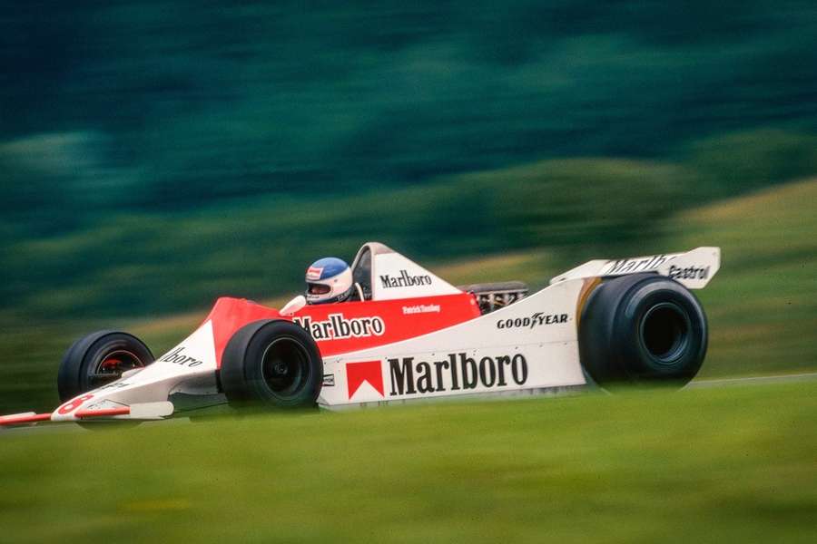 Patrick Tambay, au volant de sa Mclaren-Ford M29 en 1979.