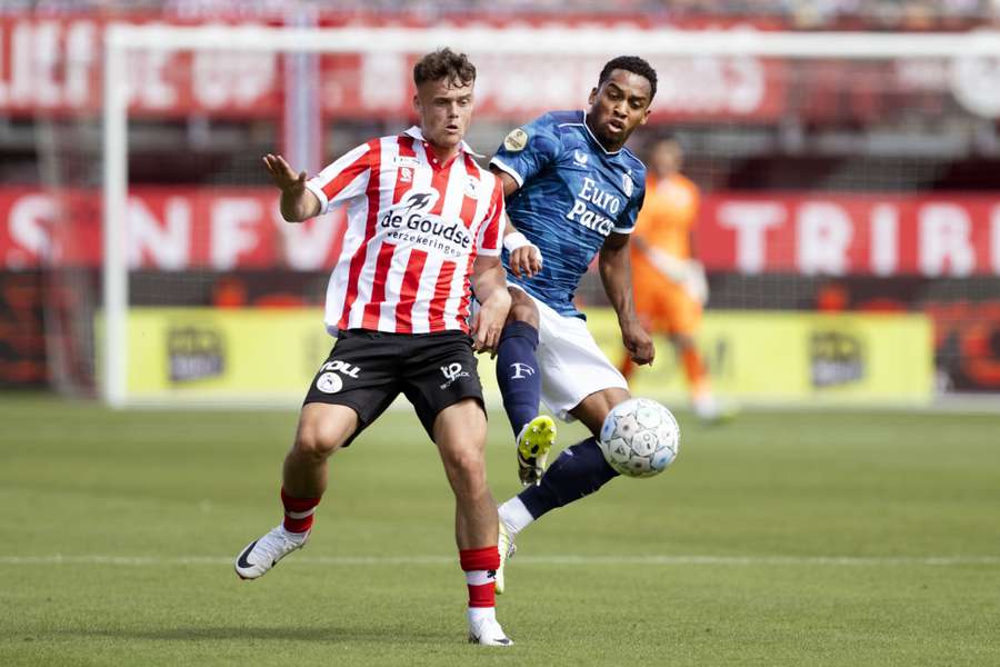 Vito van Crooij ruim een jaar geleden in het shirt van Sparta Rotterdam