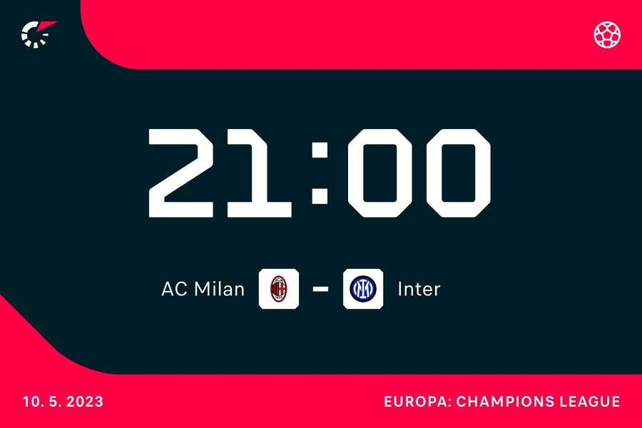 21:00: AC Milan - Inter Milan