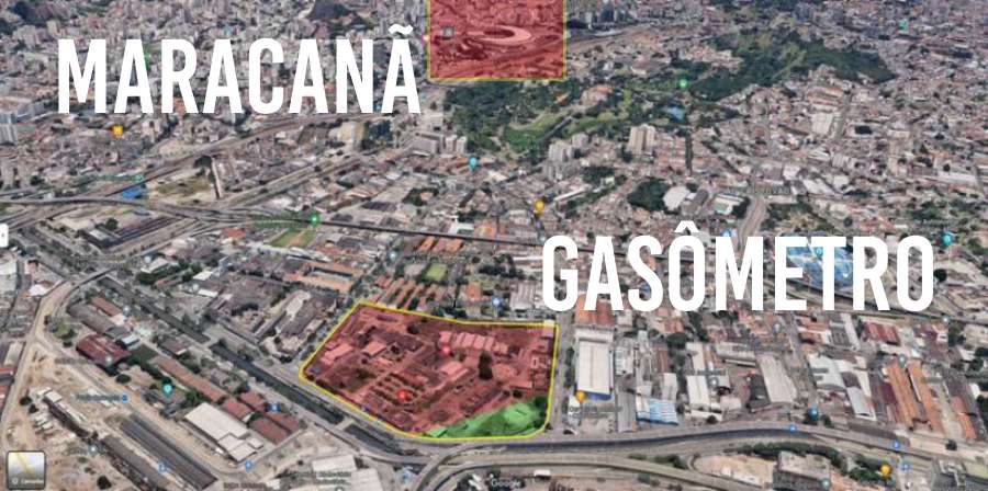 Área onde o Mengão quer construir seu estádio Área onde o Mengão quer construir seu estádio