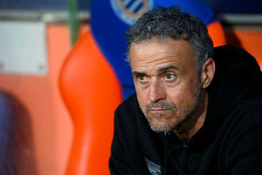 Luis Enrique à Montpellier le week-end dernier.