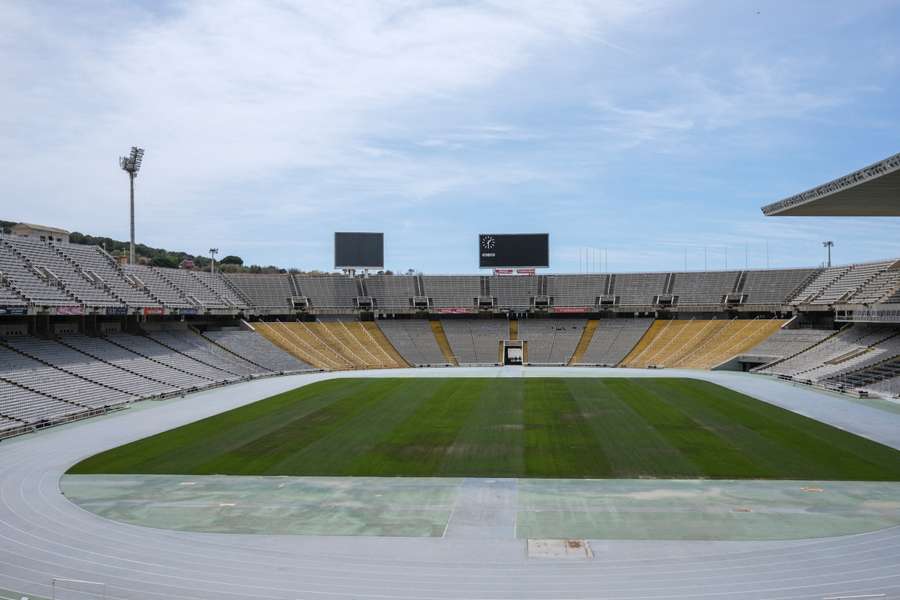 Vedere panoramică a stadionului Montjuïc