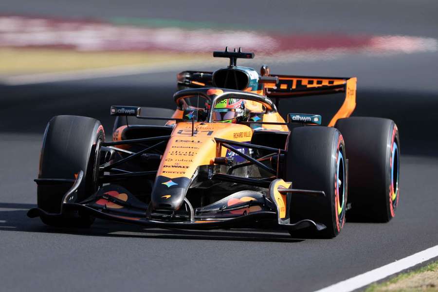 McLaren's Oscar Piastri during practice