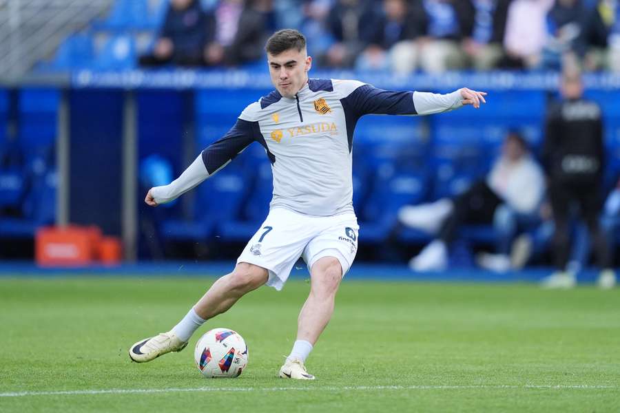 Barrenetxea se ejercita en Mendizorroza