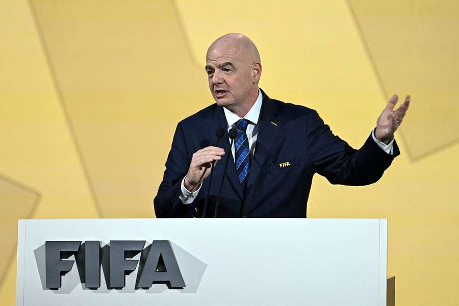 Gianni Infantino no 74.º Congresso FIFA