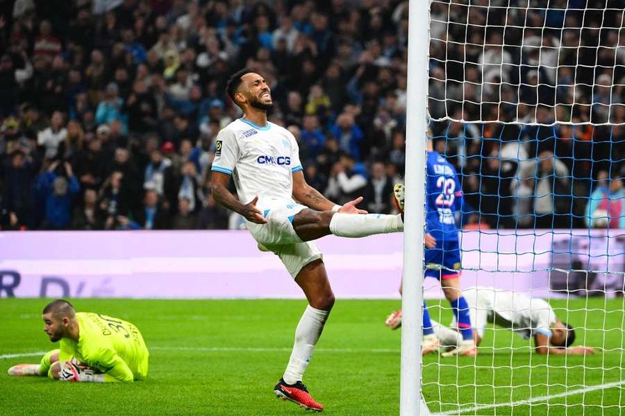 Aubameyang lors de la rencontre contre le LOSC. 