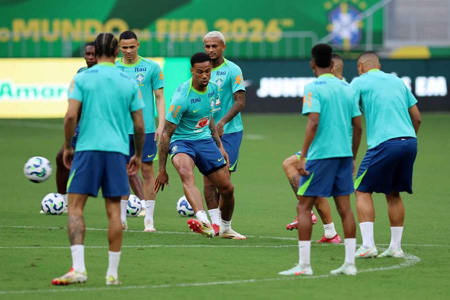 Entrenamiento de la selección brasileña 