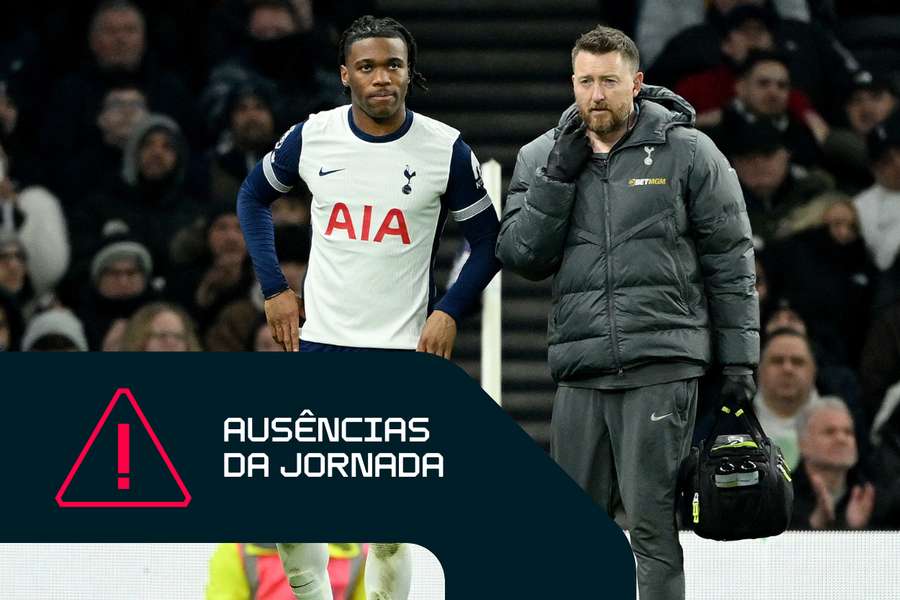 Destiny Udogie, do Tottenham, sofreu uma lesão no tendão contra o Wolves