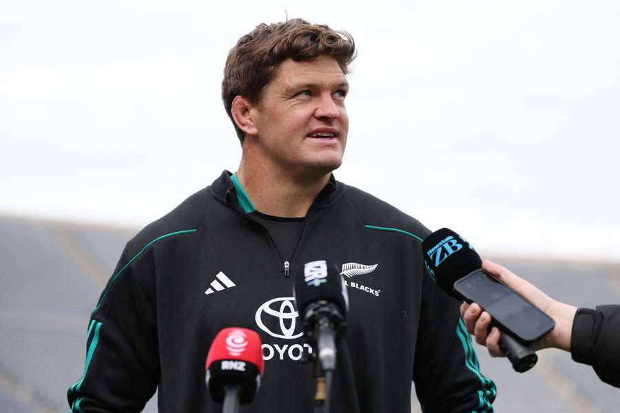 Scott Barrett speaks to the media during last week's captain's run in Chicago. Scott Barrett speaks to the media during last week's captain's run in Chicago.