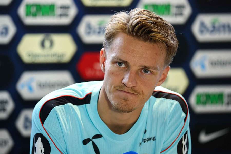 Ødegaard na tlačovke. Ødegaard na tlačovke.
