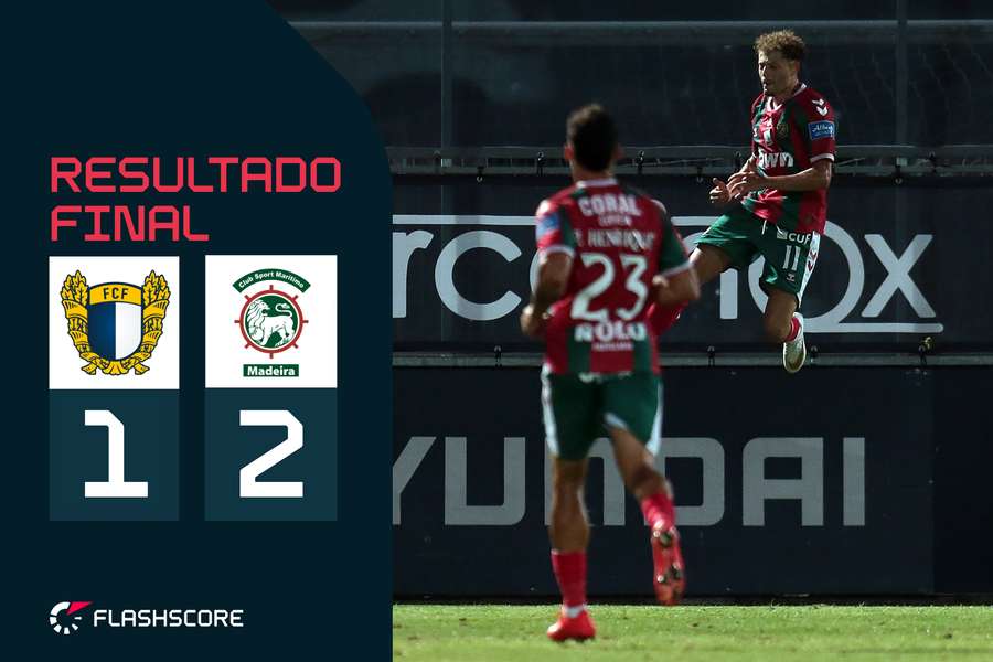Bouzaidi festeja o primeiro golo do Marítimo Bouzaidi festeja o primeiro golo do Marítimo