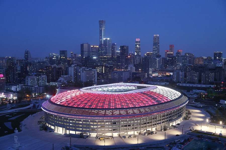 O renovado Workers' Stadium, em Beijing