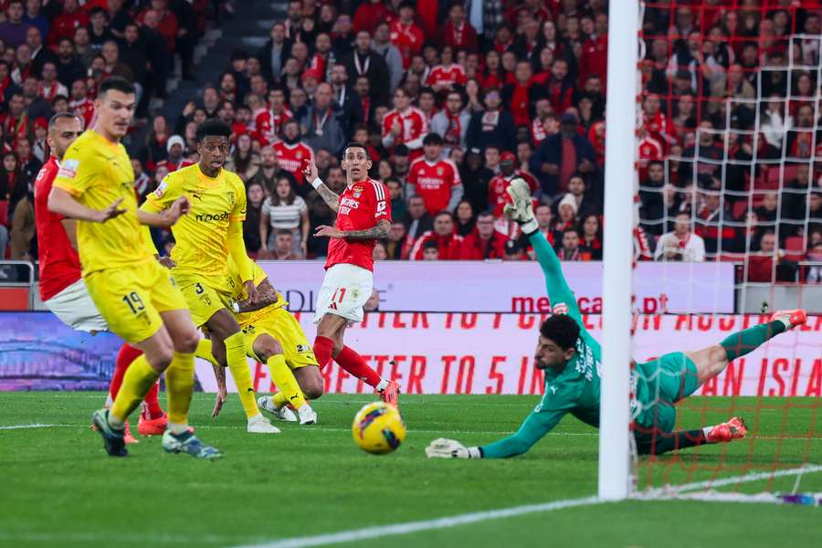 Di María no duelo com o SC Braga