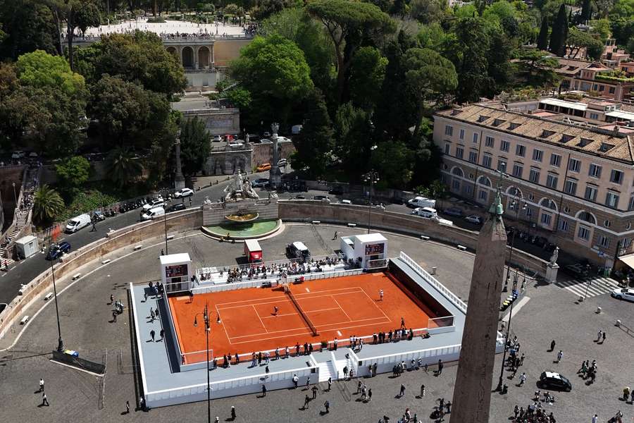 Kvalifikační zápasy římského turnaje se budou hrát na náměstí Piazza del Popolo.