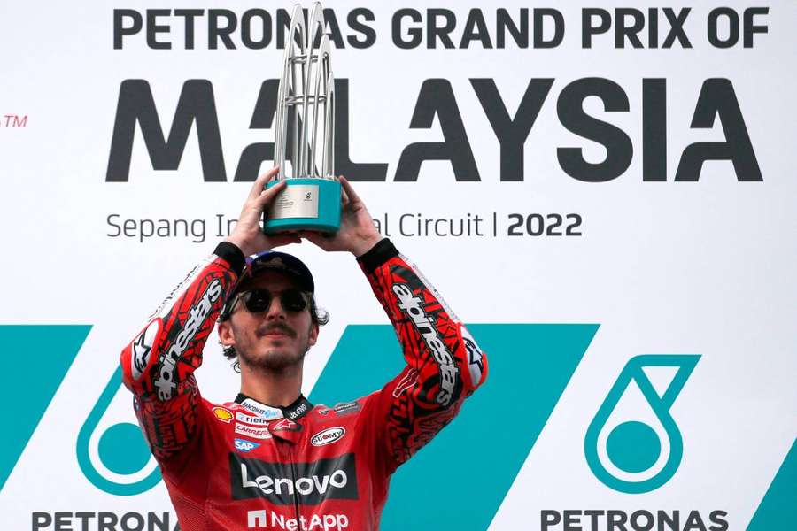 Bagnaia wins in Malaysia to inch towards MotoGP world title