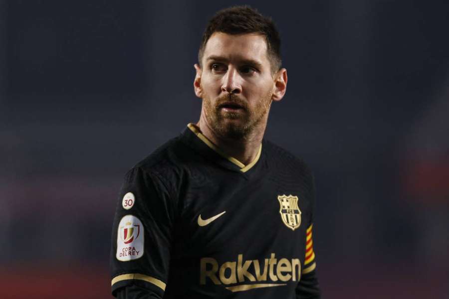 Messi cuando jugaba en el FC Barcelona