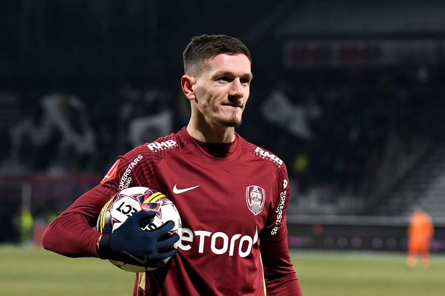 Ermal Krasniqi în tricoul lui CFR Cluj