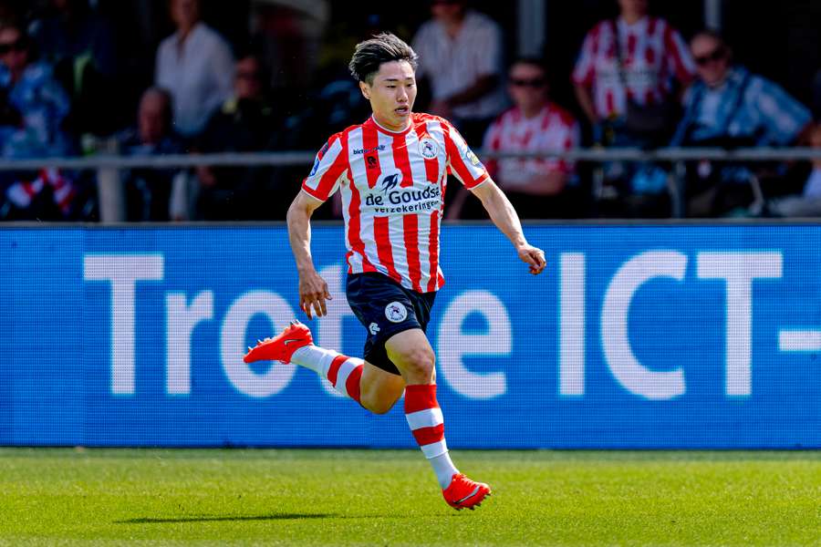 Sparta's Shunsuke Mito during the game against Feyenoord Sparta's Shunsuke Mito during the game against Feyenoord