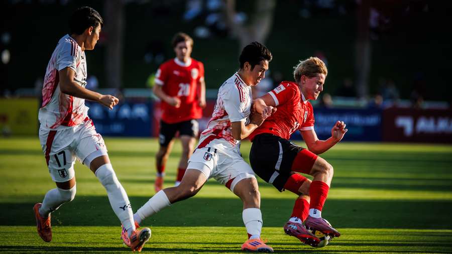 Österreich musste hart kämpfen, um Japan zu besiegen