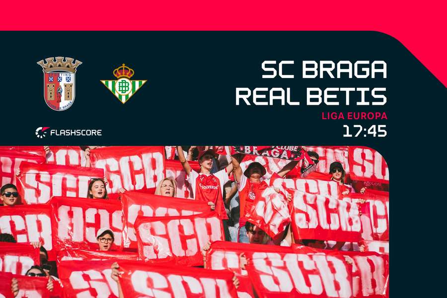 SC Braga recebe Betis na Pedreira