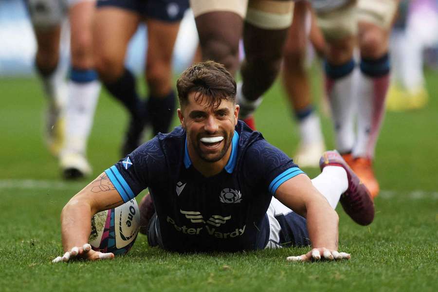 Scotland's Adam Hastings scored their second try against Canada