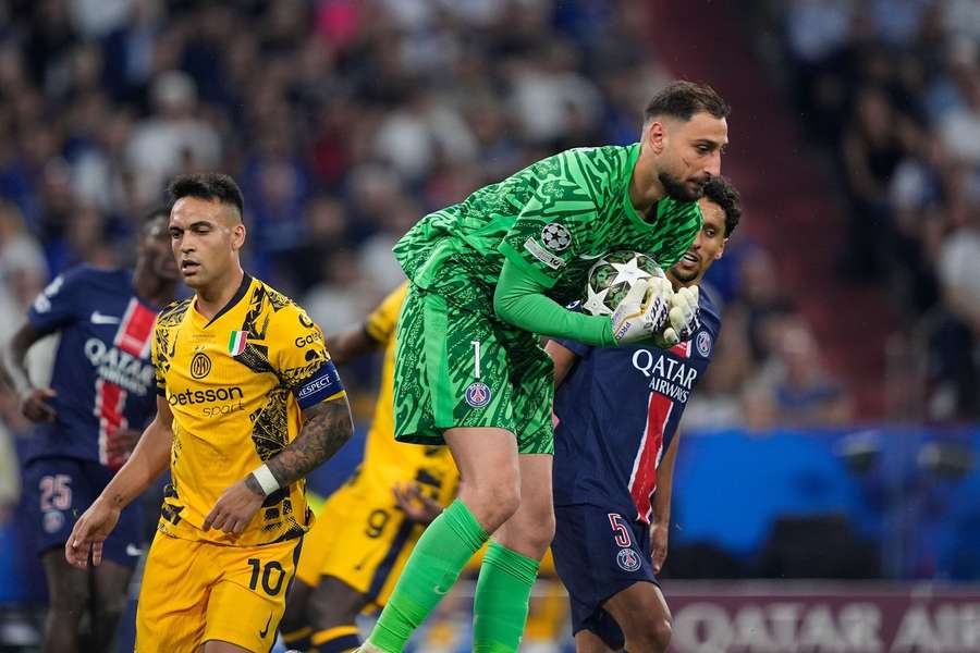 Gianluigi Donnarumma had a quiet night for Paris Saint-Germain in the Champions League final Gianluigi Donnarumma had a quiet night for Paris Saint-Germain in the Champions League final
