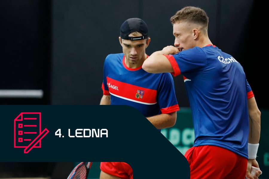 Tomáš Macháč (vlevo) a Jiří Lehečka se dobře znají z působení v Davisově poháru. Tomáš Macháč (vlevo) a Jiří Lehečka se dobře znají z působení v Davisově poháru.
