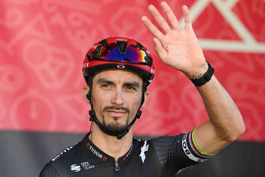 Julian Alaphilippe début-mai.