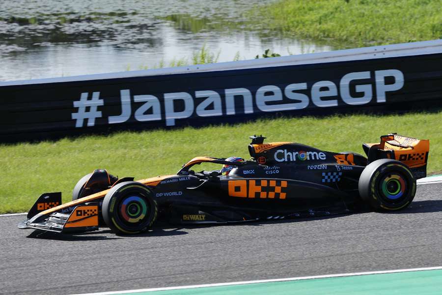 McLaren racing around Suzuka