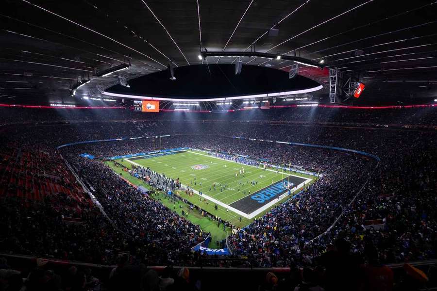 Jogo da NFL no estádio do Bayern em 2022