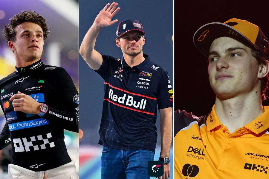 Los tres pilotos que luchan por el título en la temporada 2025.