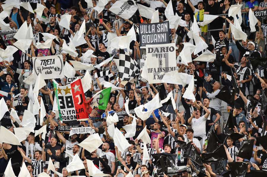 Juventus's fans in Turin