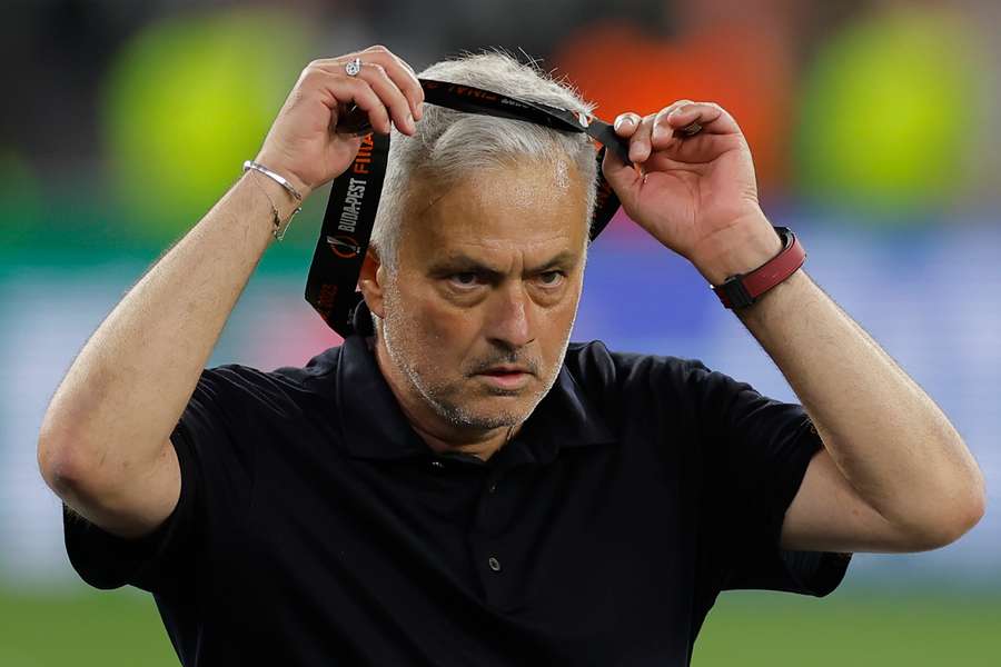 Mourinho was seen throwing his second-place medal into the crowd