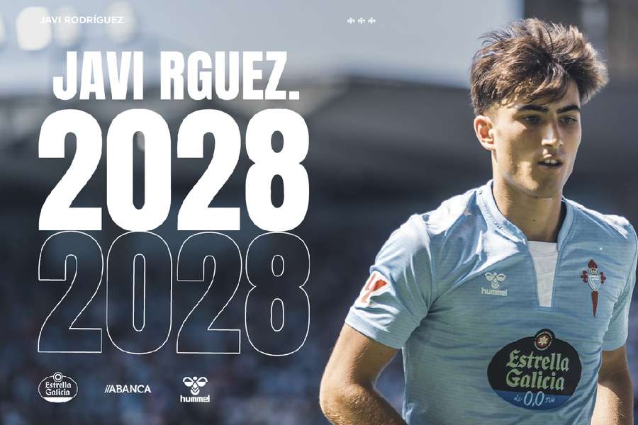 Javi Rodríguez prolonga o seu contrato até 2028