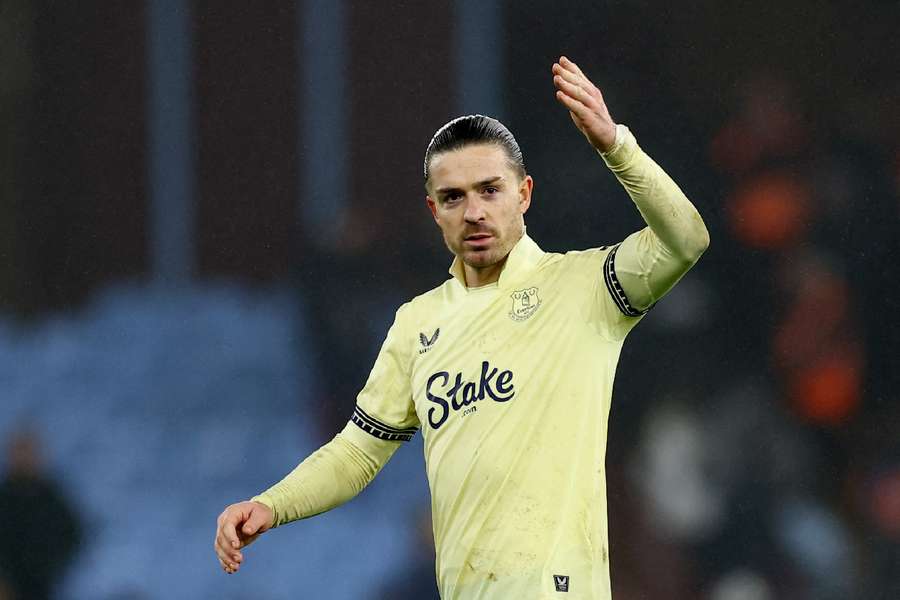 Jack Grealish in action for Everton