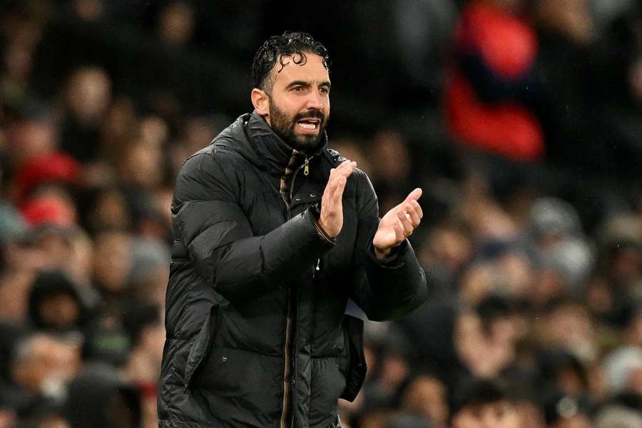 Ruben Amorim na partida com o Chelsea