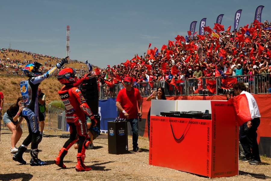 Les frères Marquez en Aragon. Les frères Marquez en Aragon.
