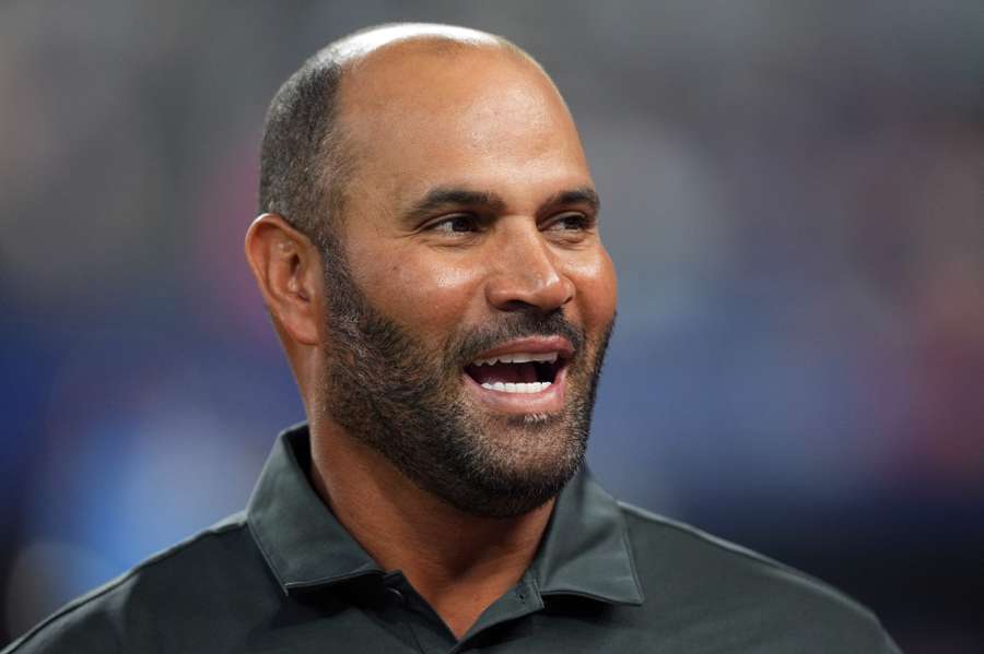 Albert Pujols, técnico de los Leones del Escogido.Ma