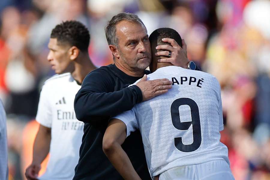 Hansi Flick și Mbappe