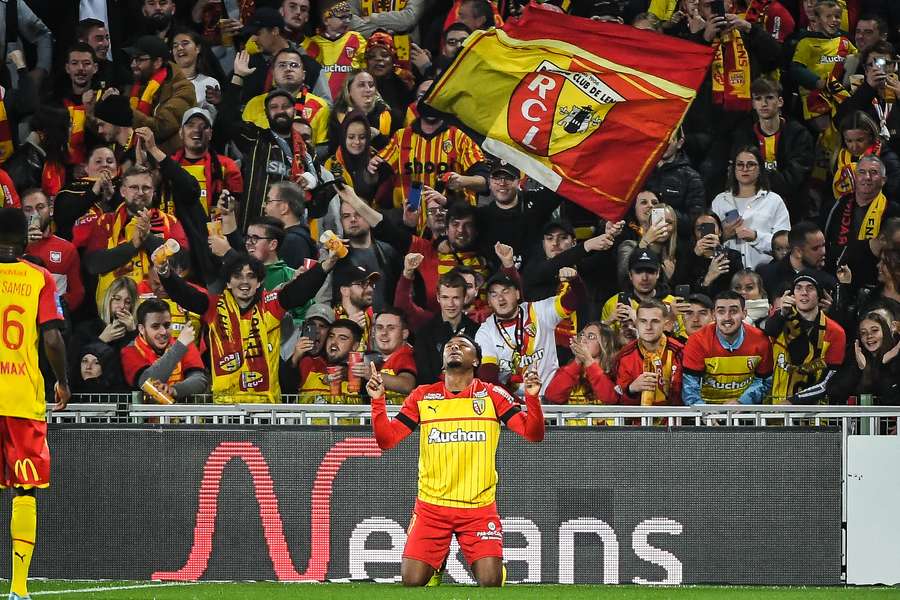 Lois Openda scored a hattrick for Lens