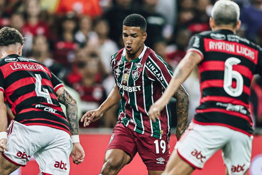 Kauã Elias em Flamengo x Fluminense