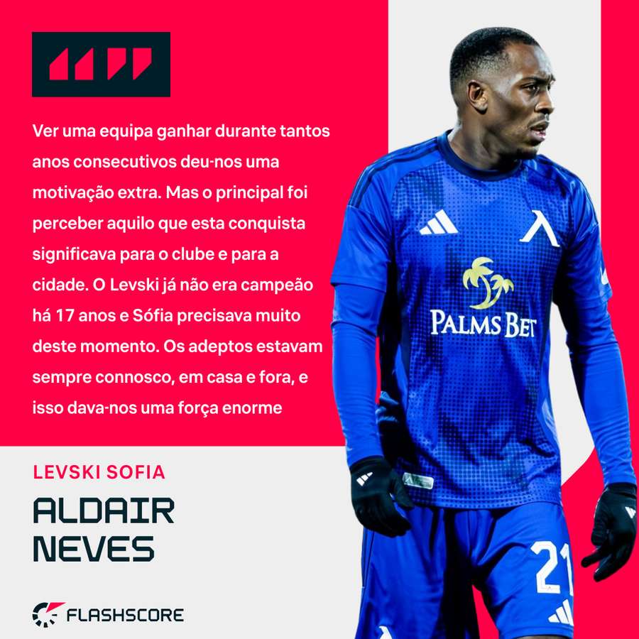 Aldair deixa elogios aos adeptos do Levski Aldair deixa elogios aos adeptos do Levski