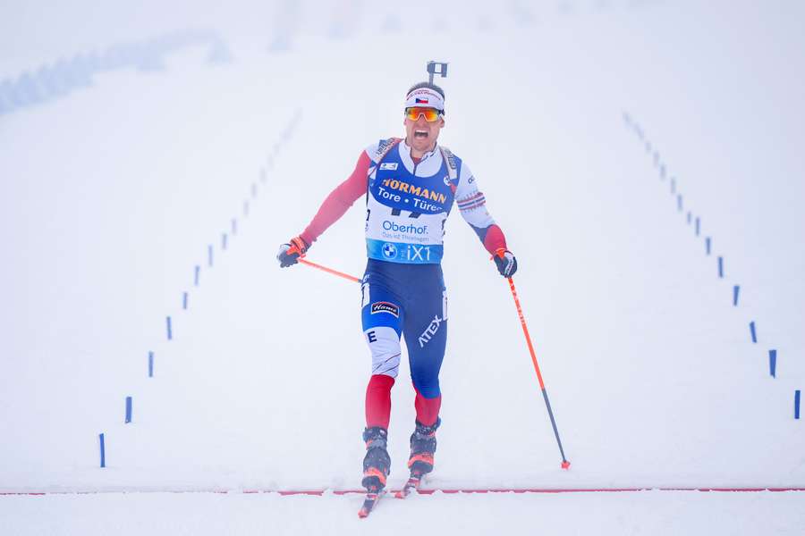 Michal Krčmář dojel na MS v Oberhofu 14. ve sprintu.
